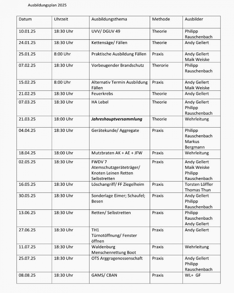Dienstplan